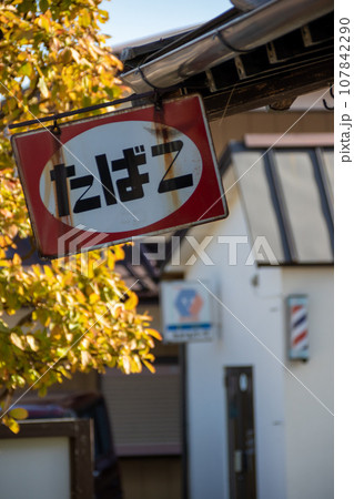 たくみの里　古いたばこ看板　群馬県みなかみ町 107842290