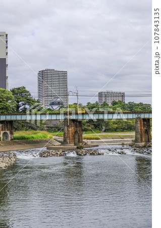 南西から見る岡崎城(愛知県) 南西から見る岡崎城(愛知県) 107843135