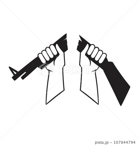 broken rifle symbol 2 broken rifle symbol 2 107844794