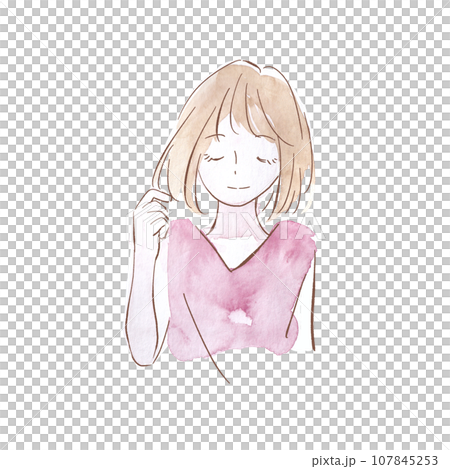 關心時尚的女孩圖片 107845253