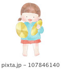 シンバルを演奏する女の子のイラスト 107846140