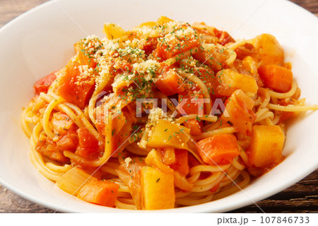 ミネストローネのスパゲッティー 107846733