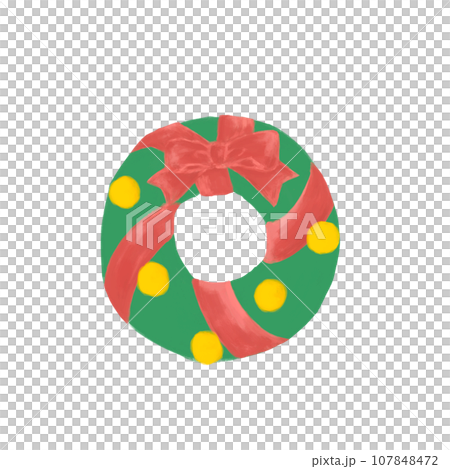クリスマスリース 107848472