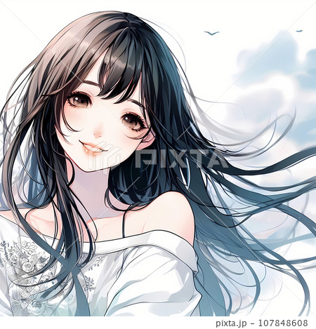 女の子のイラスト A4サイズ 通販】女の子イラストシート通常版（A4サイズ） | 7と北の森