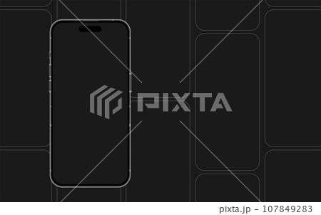Mobile phone mockup, Smartphone template, Telephone vector mock up, Phone technology illustration, Simple smart phone mock  Mobile phone mockup, Smartphone template, Telephone vector mock up, Phone technology illustration, Simple smart phone mock  107849283