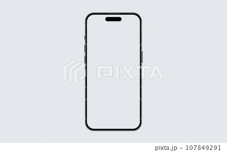 Mobile phone mockup, Smartphone template, Telephone vector mock up, Phone technology illustration, Simple smart phone mock 107849291