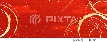 和風伝統柄ベクターイラスト背景 和風伝統柄ベクターイラスト背景 107850889