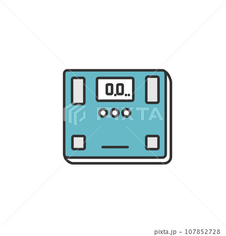 体重計のイメージイラスト素材 体重計のイメージイラスト素材 107852728