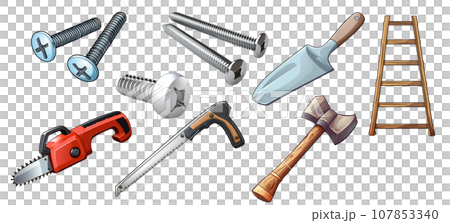 llustration of the mechanism set of tools. generative ai  107853340