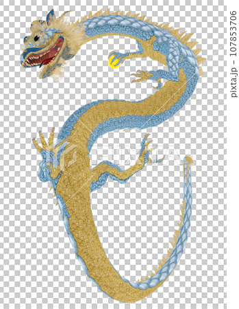 Realistic dragon illustration Realistic dragon illustration 107853706