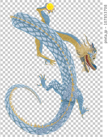 Realistic dragon illustration Realistic dragon illustration 107853708