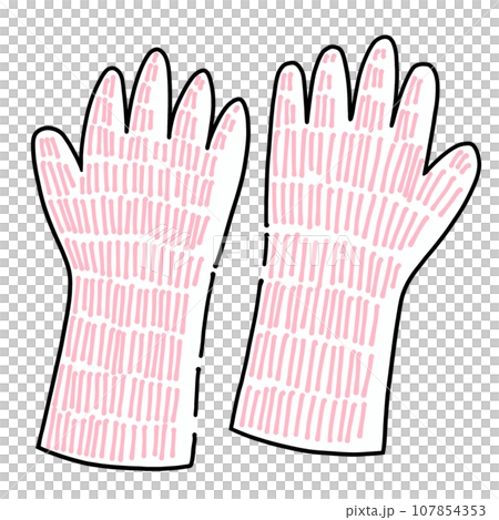 ゆるめシンプルゴム手袋　単品 107854353