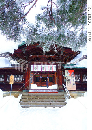 初詣　日本の神社　松が岬公園 107854524