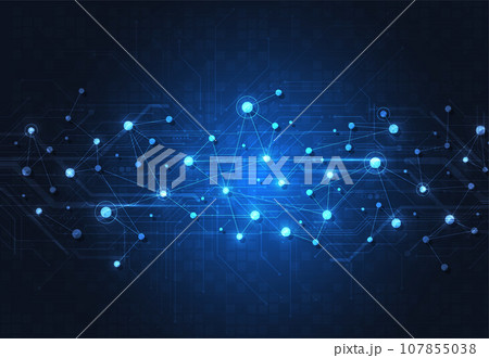 Abstract technology of science background. Futuristic interface with geometric shapes. Vector illustration Abstract technology of science background. Futuristic interface with geometric shapes. Vector illustration 107855038