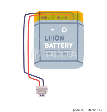 Battery Accumulator as Energy Storage Device Vector Illustration 107855176