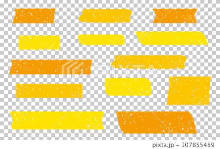 暈倒的黃色膠帶 107855489