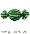 Cute green sweet candy isolated 107855918