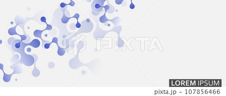 Abstract vector design with geometric connect molecule 107856466