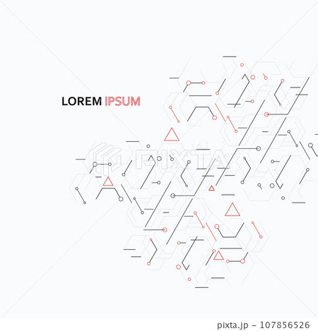 Vector abstract hexagon background. Connect abstract shapes design Vector abstract hexagon background. Connect abstract shapes design 107856526