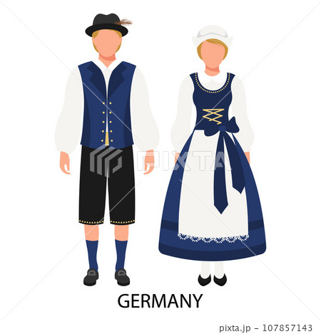 German Folk Dress (1887) — The Public Domain Review