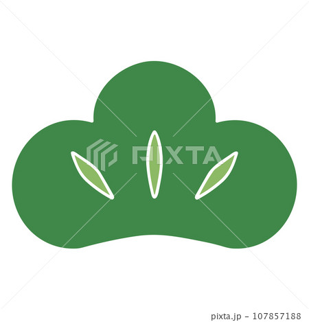 松のイラスト、和風の松、ベクター 107857188