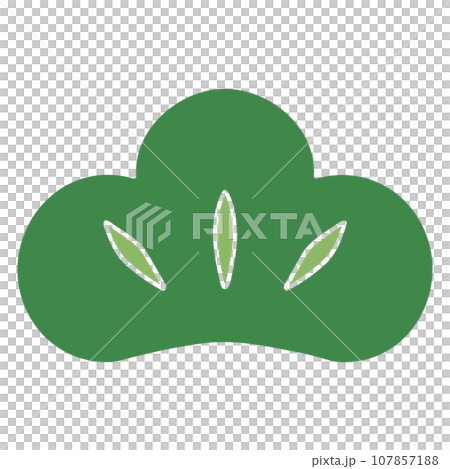 Pine illustration, Japanese style pine, vector 107857188