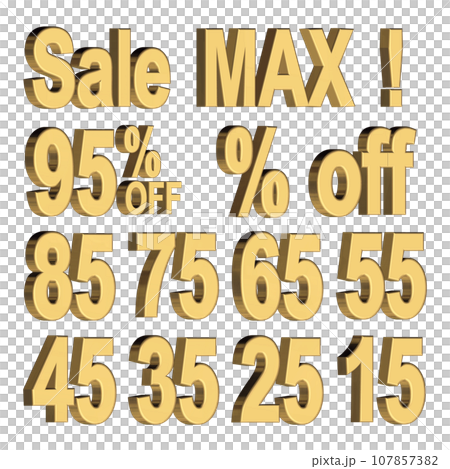 3DCG [Sale/Sale] Gold, Gold 107857382