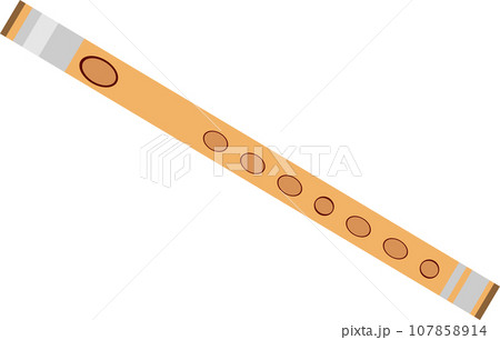 シンプルな楽器の笛のイラストのイラスト素材 [107858914] - PIXTA