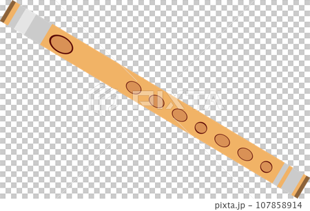 Illustration of a simple musical instrument whistle 107858914