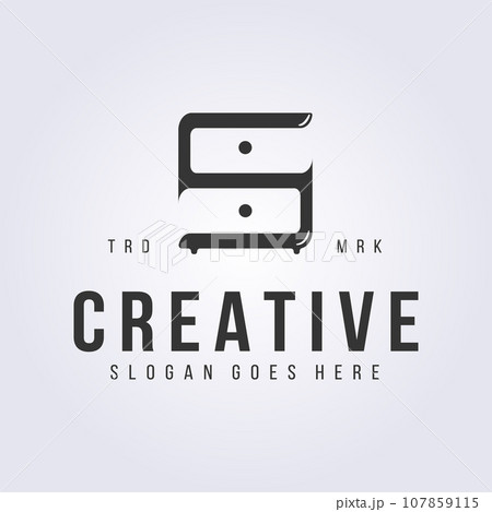 creative s initial of cupboard furniture logo vector illustration template icon symbol design creative s initial of cupboard furniture logo vector illustration template icon symbol design 107859115