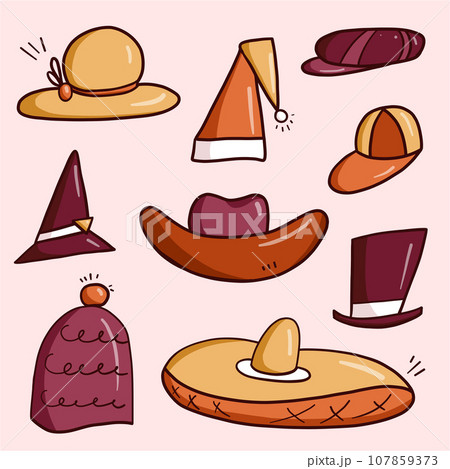 Doodle Hats Set 107859373
