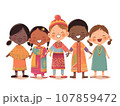 さまざまな国の子供たち 107859472