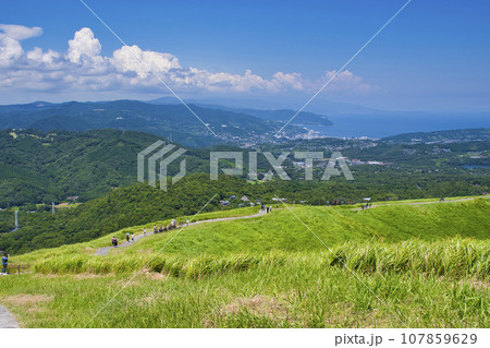 【静岡県】伊豆・大室山からの眺め 107859629
