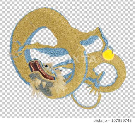 Realistic dragon illustration Realistic dragon illustration 107859748