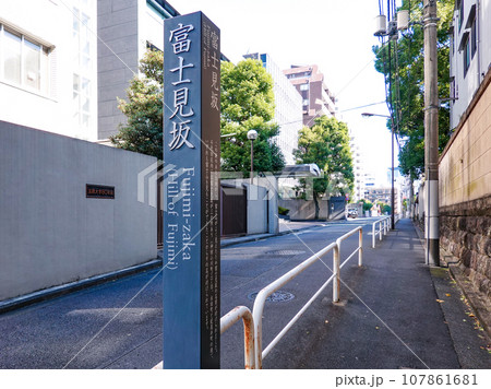 九段の富士見坂（東京都千代田区） 107861681
