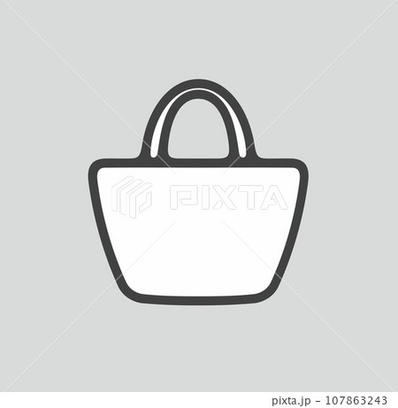 Handbag line icon on a background. Handbag line icon on a background. 107863243
