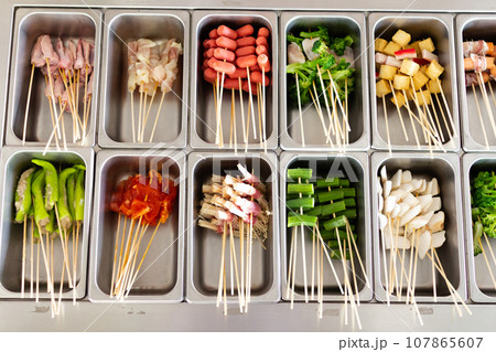 japanese oden. Set of Oden in place box. 107865607