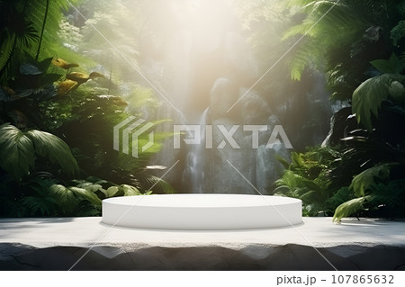 Background with empty, blank tabletop, podium for product, content placement Background with empty, blank tabletop, podium for product, content placement 107865632