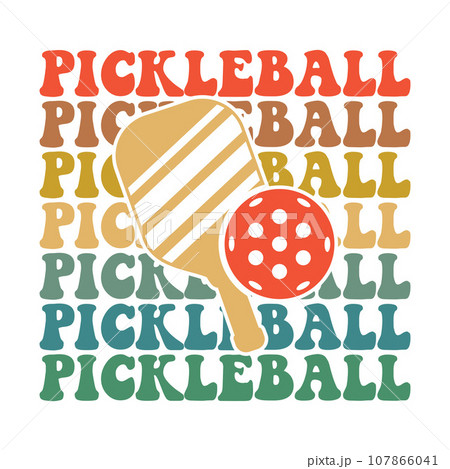 pickleball tshirt designs vector 107866041