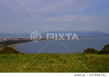 続日本100名城 脇本城からの眺め 続日本100名城 脇本城からの眺め 107866142