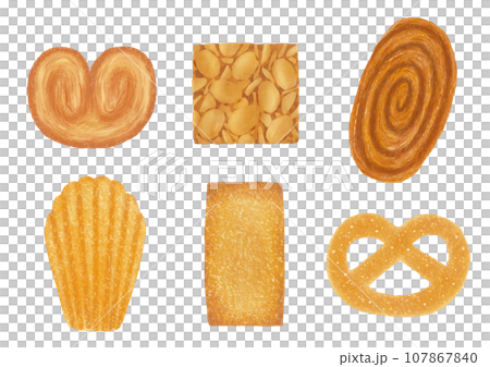 Delicious baked goods set 107867840