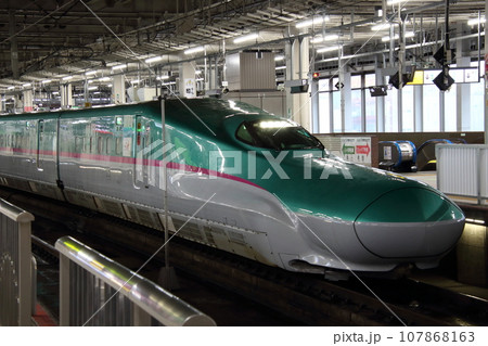 仙台駅に到着した東北新幹線やまびこ号(E5系電車) 仙台駅に到着した東北新幹線やまびこ号(E5系電車) 107868163