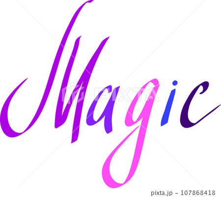 Magic colorful text 107868418