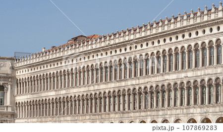 The National Archaeological Museum is a museum in Venice. The building that encloses the far end of the Piazza San Marco 107869283