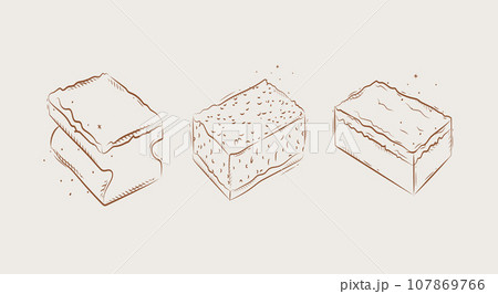 Kitchen washcloth beige Kitchen washcloth beige 107869766