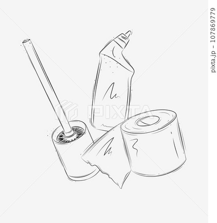 Toilet cleaning accessories 107869779