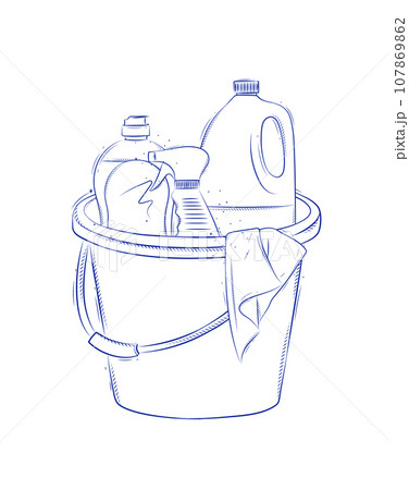 Cleaning supplies tools accessories light Cleaning supplies tools accessories light 107869862