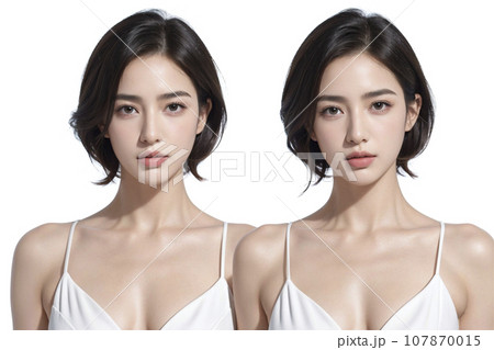 白いドレスを着た双子の女性(AI生成画像) 白いドレスを着た双子の女性(AI生成画像) 107870015