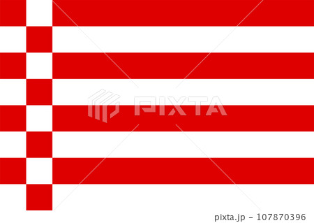 Flag of Free Hanseatic City of Bremen (Federal Republic of Germany, Bundesrepublik Deutschland) Freie Hansestadt Bremen 107870396