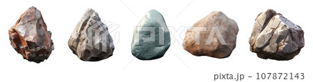 Magical stone vector set isolated on white Magical stone vector set isolated on white 107872143